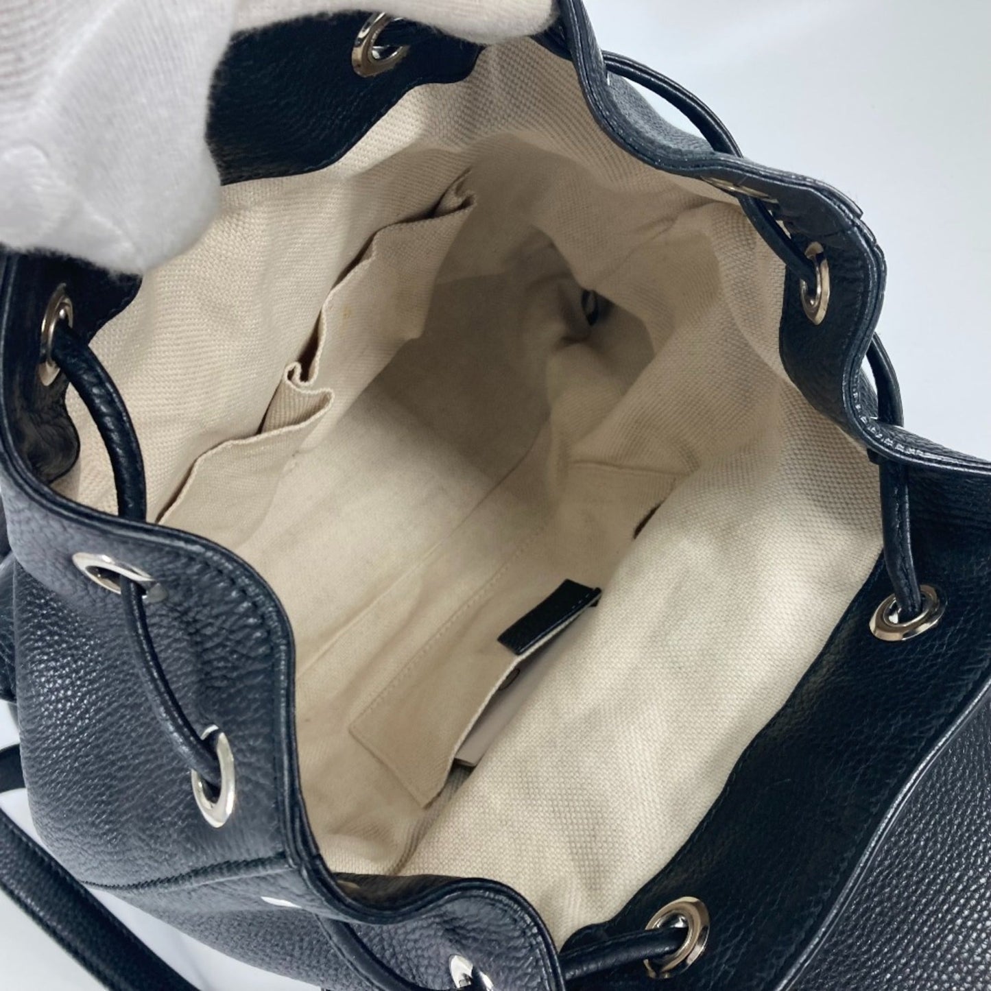 Gucci Black Leather Backpack ( )