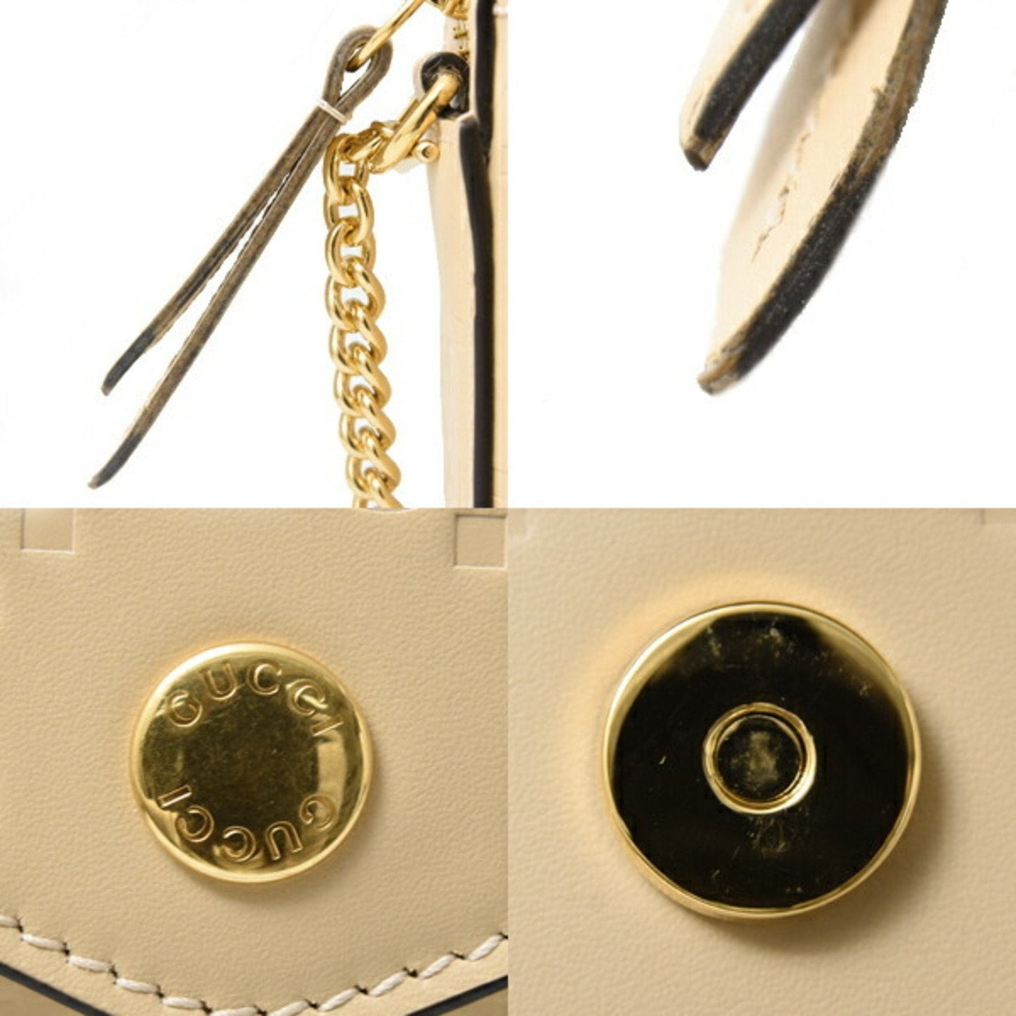 Gucci Beige Leather Shoulder Bag ( )
