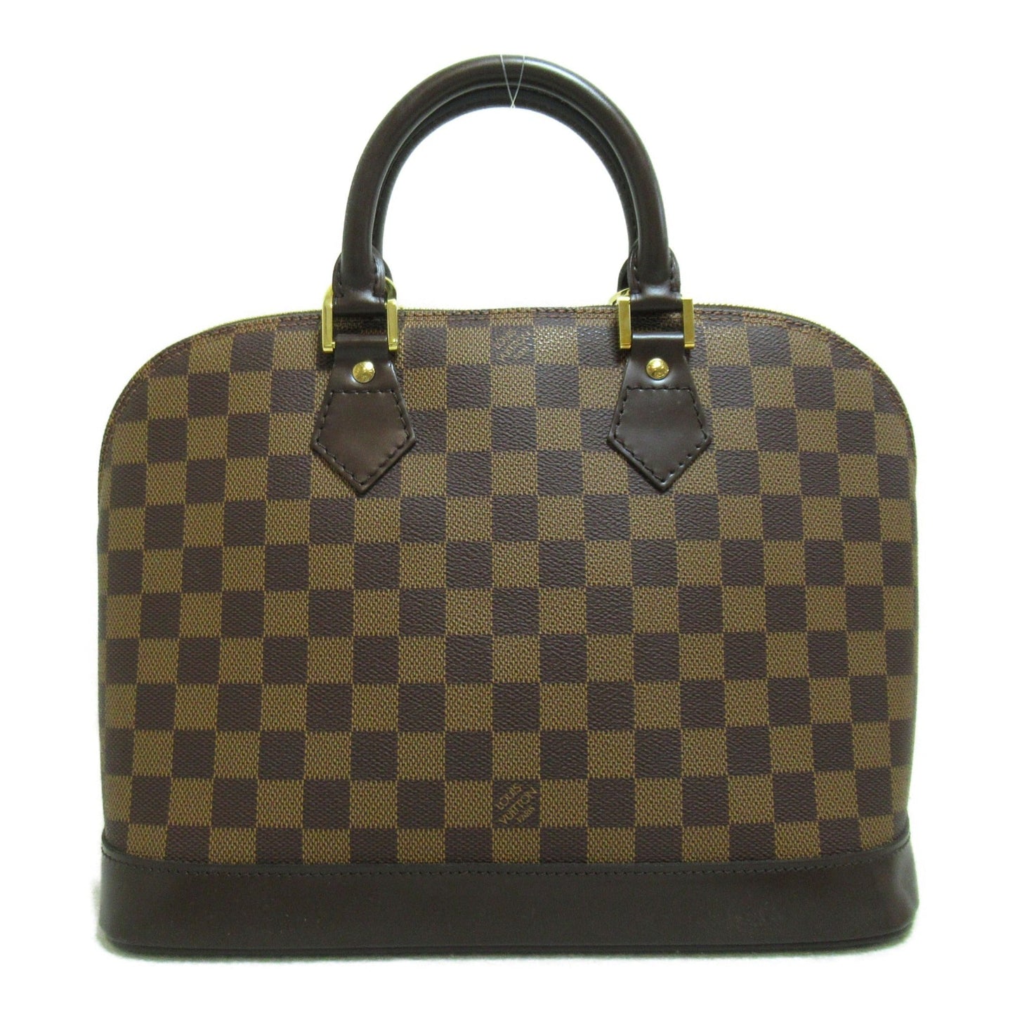 LOUIS VUITTON Alma Brown Ebene Damier PVC coated canvas Handbag
