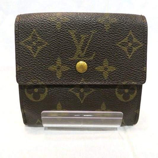 LOUIS VUITTON Monogram Porto Monevier Cardi M616521 Double Hook Trifold Wallet Unisex