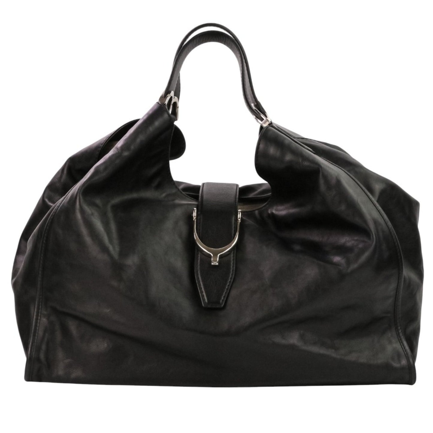 Gucci Black Leather Tote Bag ( )