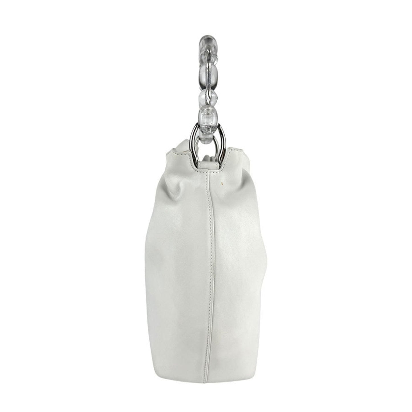 Christian Dior White Leather Handbag ()