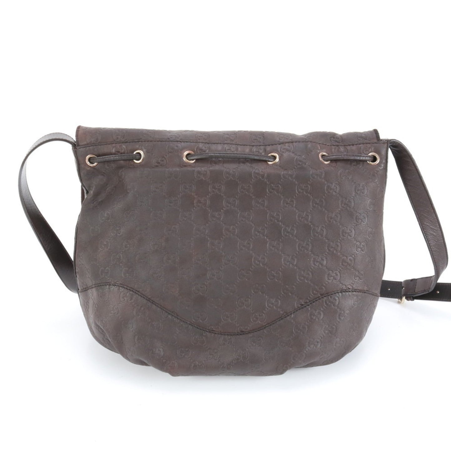 Gucci Brown Leather Shoulder Bag ( )