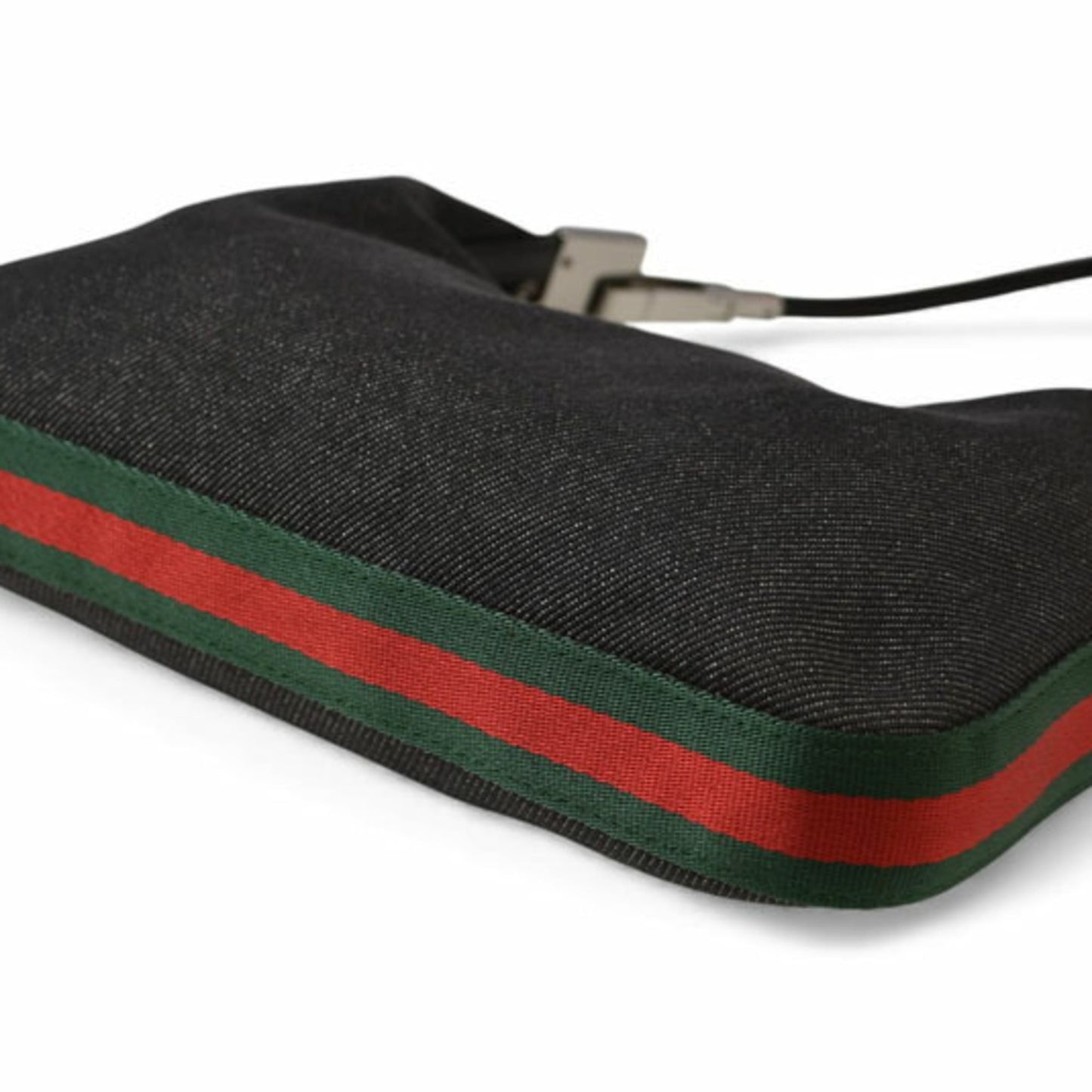 Gucci Green Denim Shoulder Bag ( )