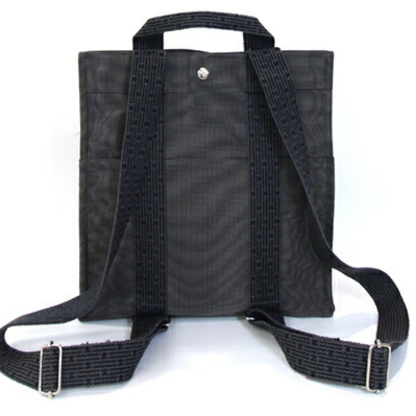 Hermes Gray Canvas Backpack ( )