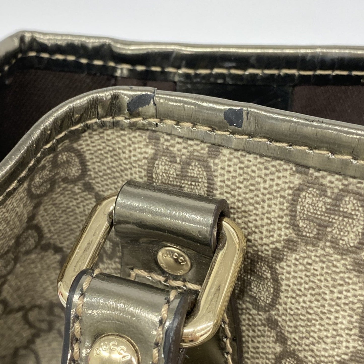 Gucci Beige Pvc Tote Bag ( )