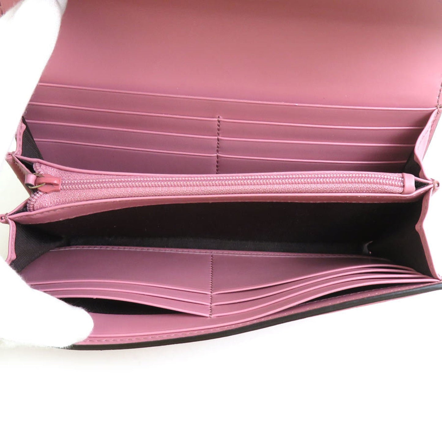 Gucci Pink Leather Long Wallet (Bi-Fold) ( )