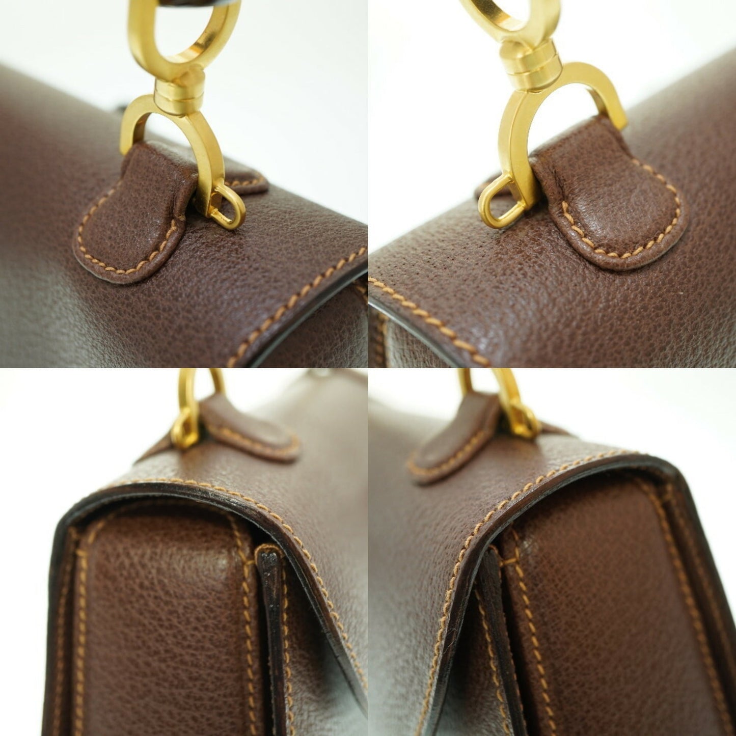 Gucci Brown Leather Handbag ( )