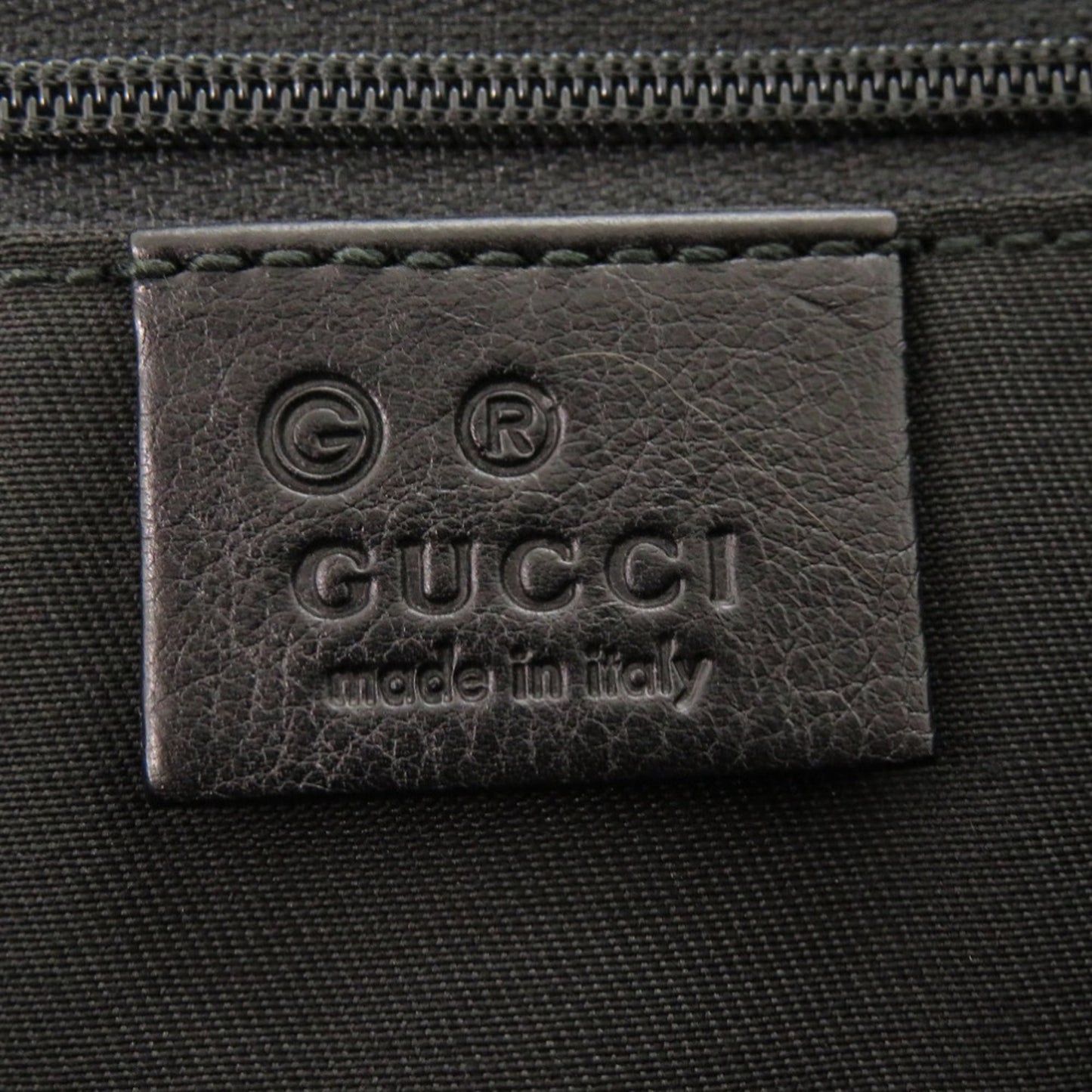 Gucci Black Canvas Leather Tote Bag ( )