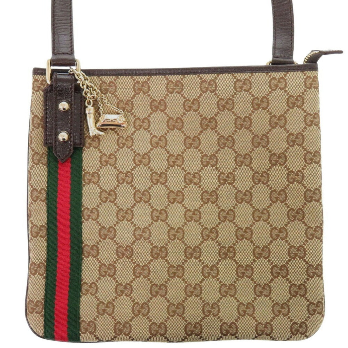 Gucci Beige Gg Canvas Shoulder Bag ( )