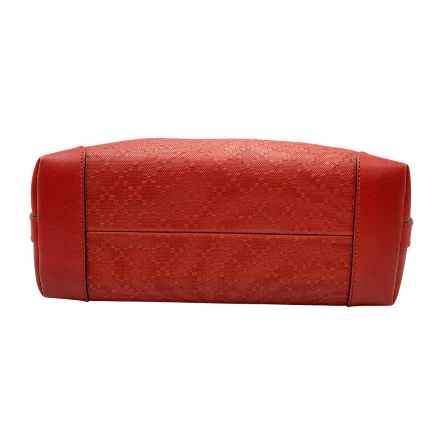 Gucci Red Color Leather Pouch Tote Bag ( )