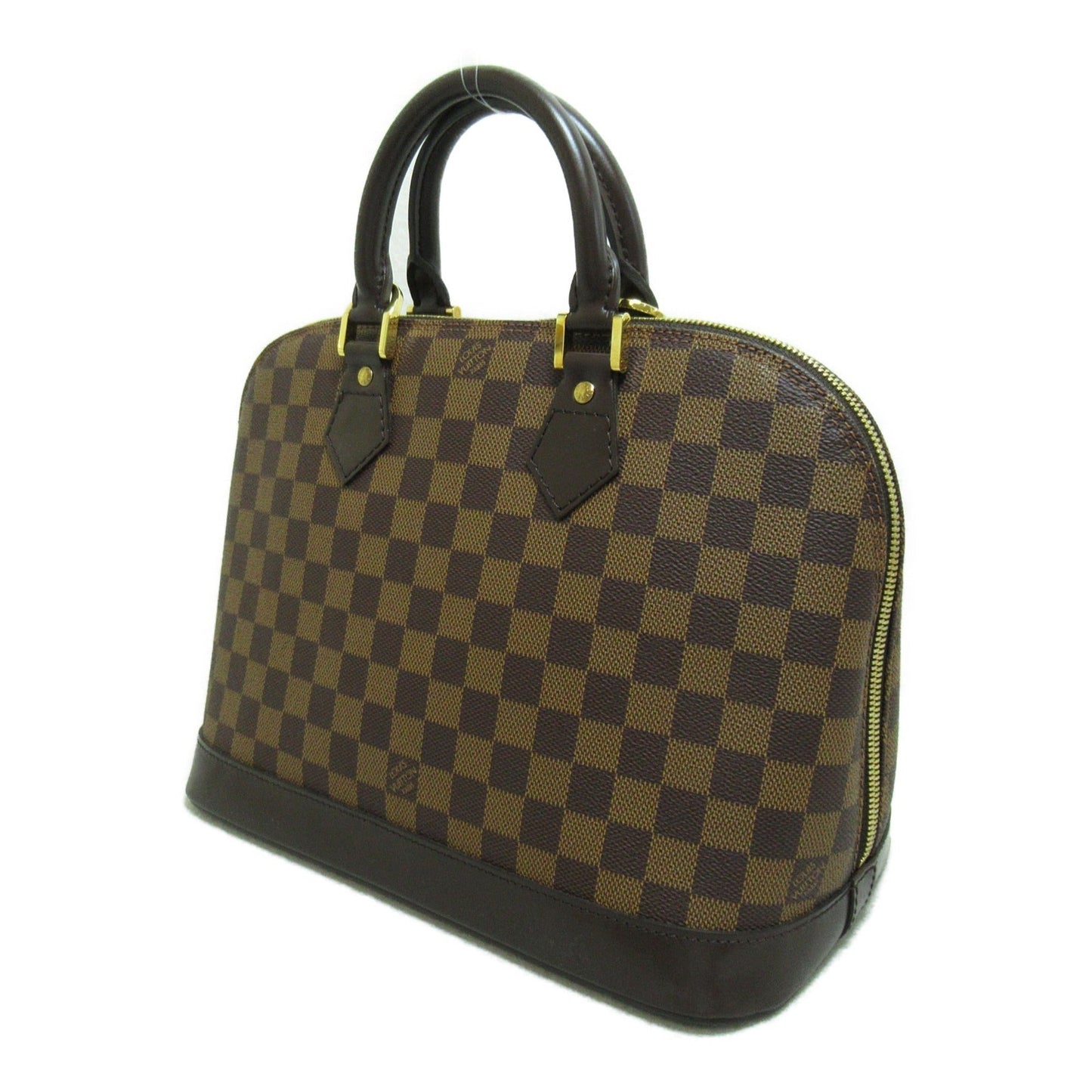 LOUIS VUITTON Alma Brown Ebene Damier PVC coated canvas Handbag