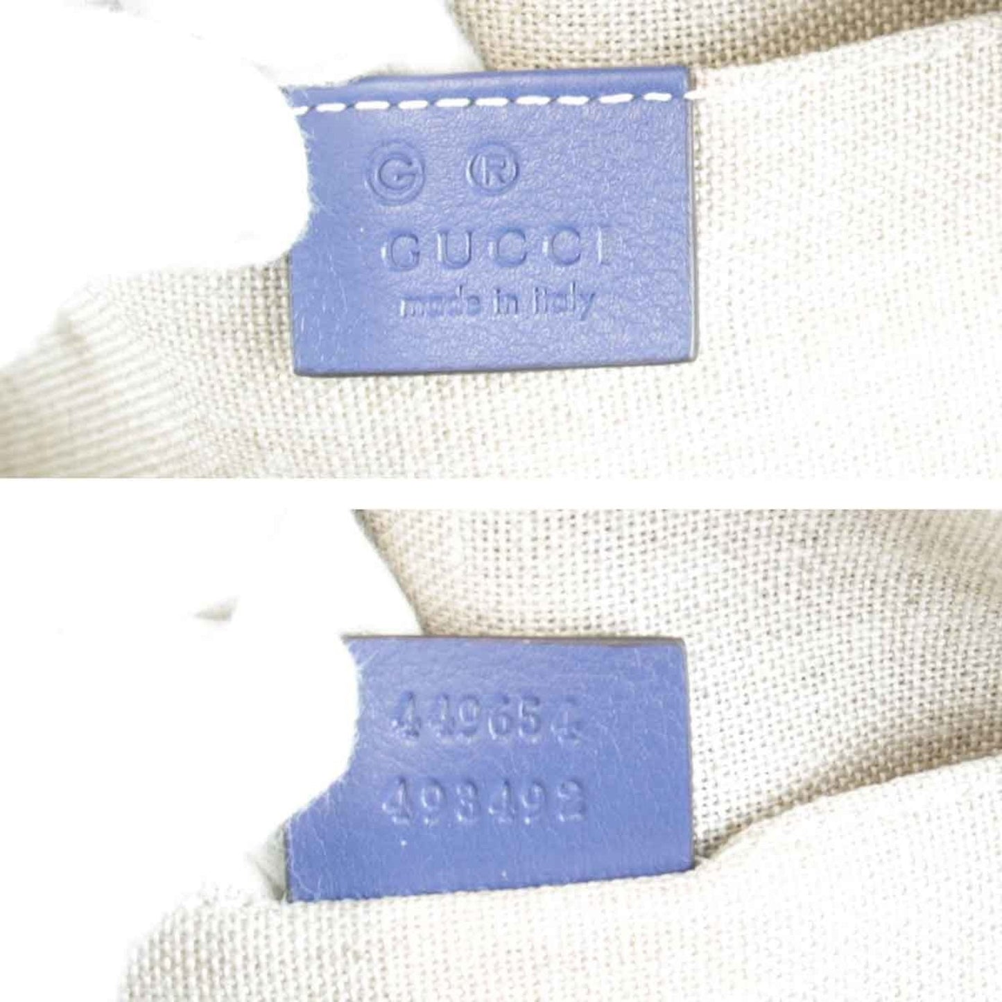 Gucci Blue Leather Handbag ( )