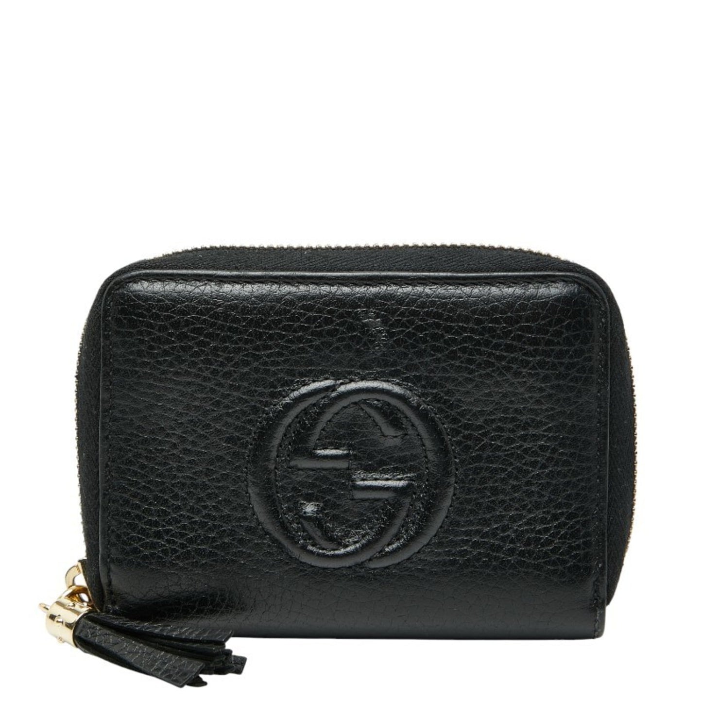 Gucci Black Leather Coin Purse/Coin Case ( )