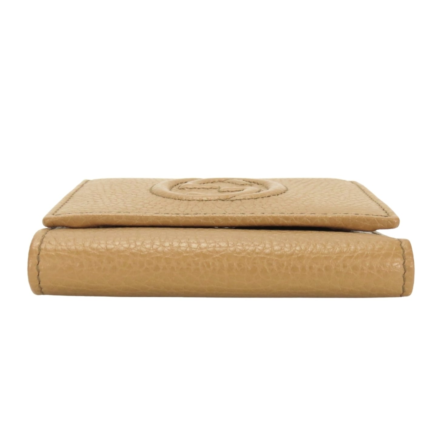 Gucci Beige Leather Wallet (Tri-Fold) ( )