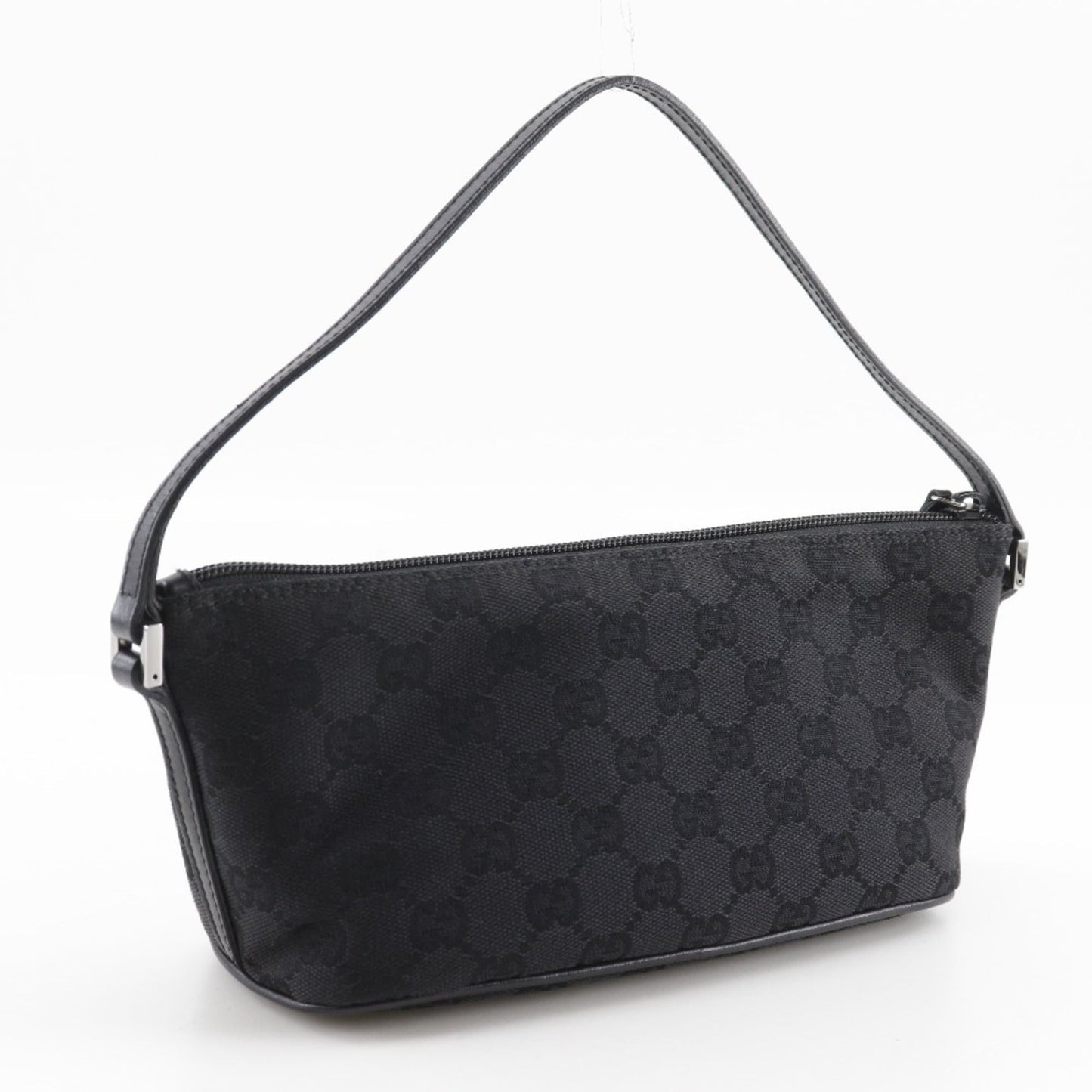 Gucci Black Gg Canvas Pouch ( )