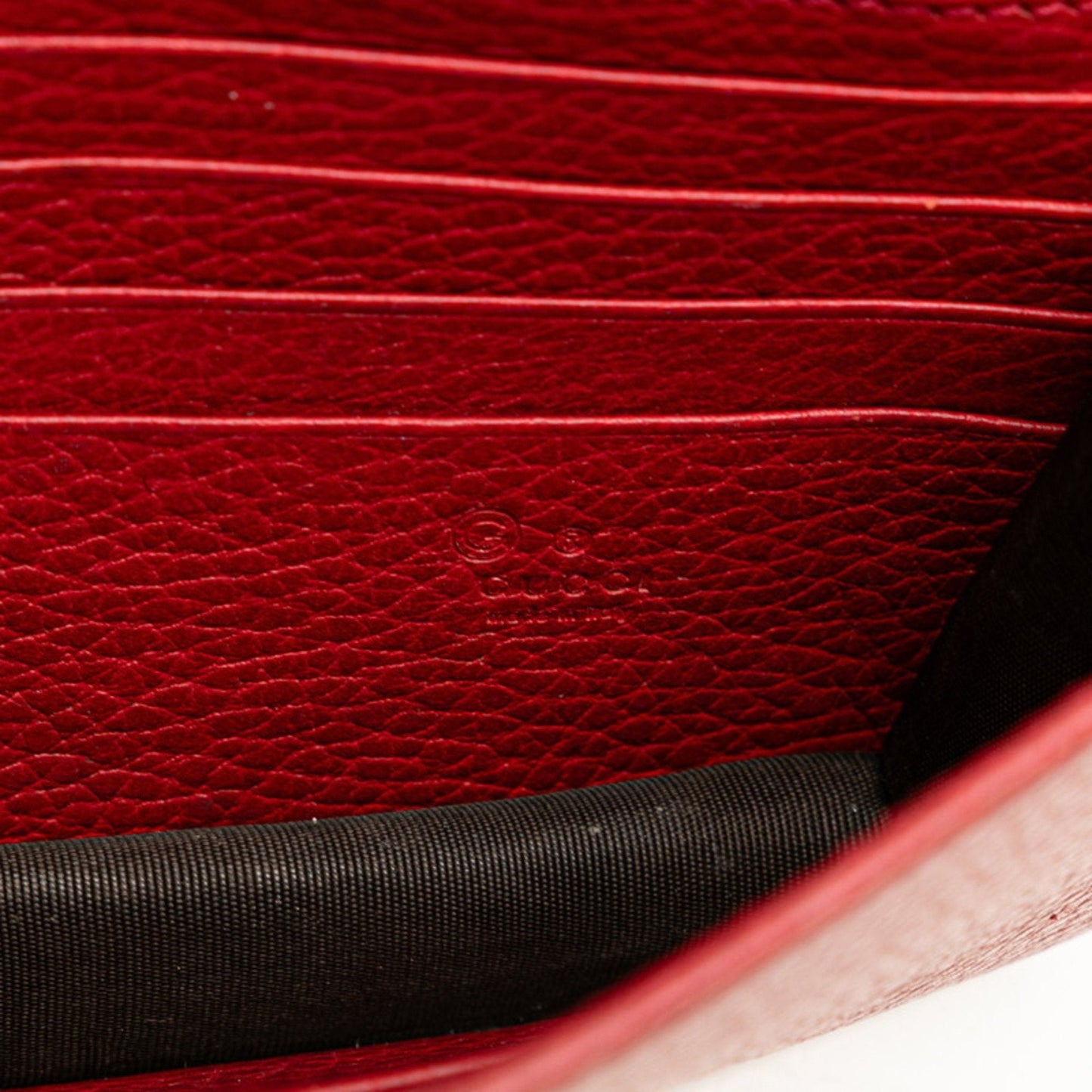 Gucci Red Color Leather Chain/Shoulder Wallet ( )