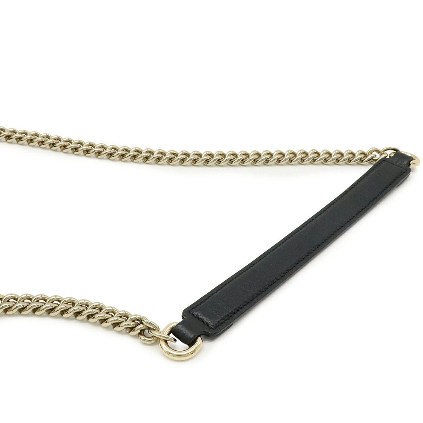 Gucci Black Leather Handbag Shoulder Bag ( )