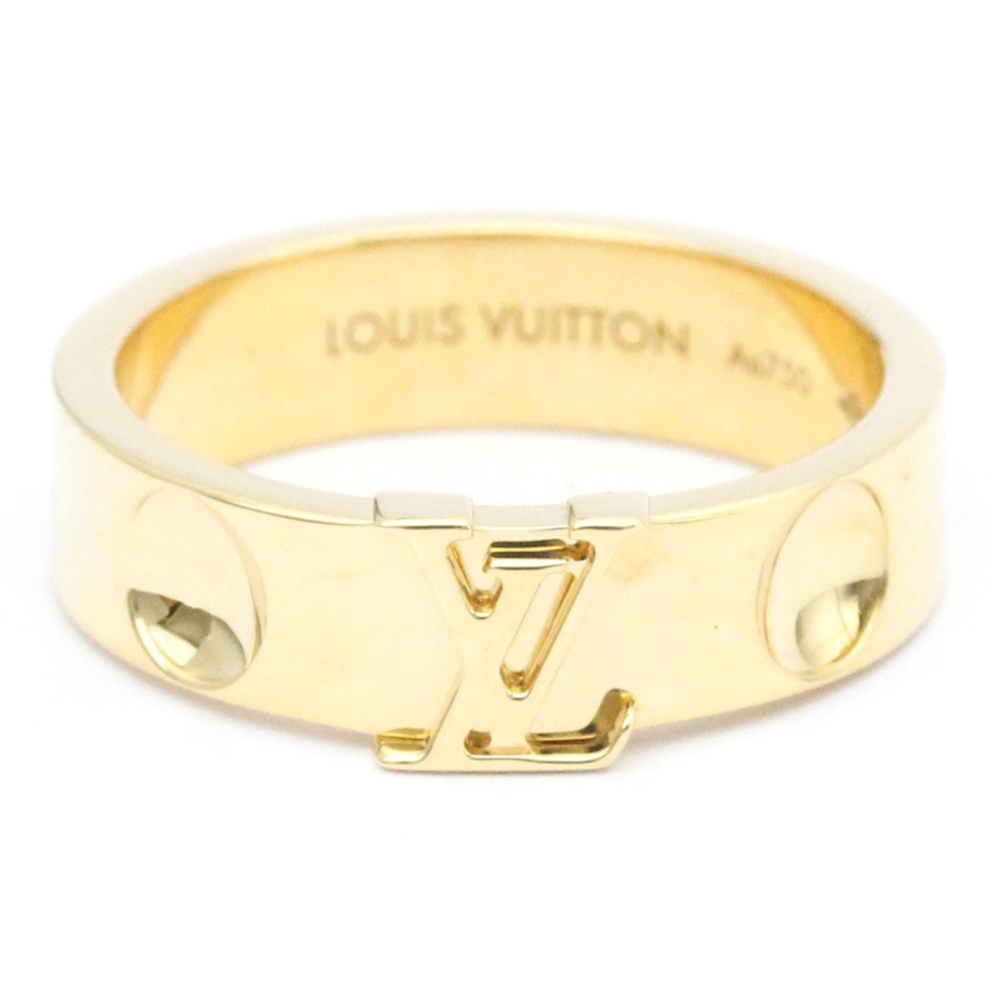 LOUIS VUITTON Berg Amplant LV Ring Q9K96H Yellow Gold [18K] Fashion No Stone Band Ring Gold