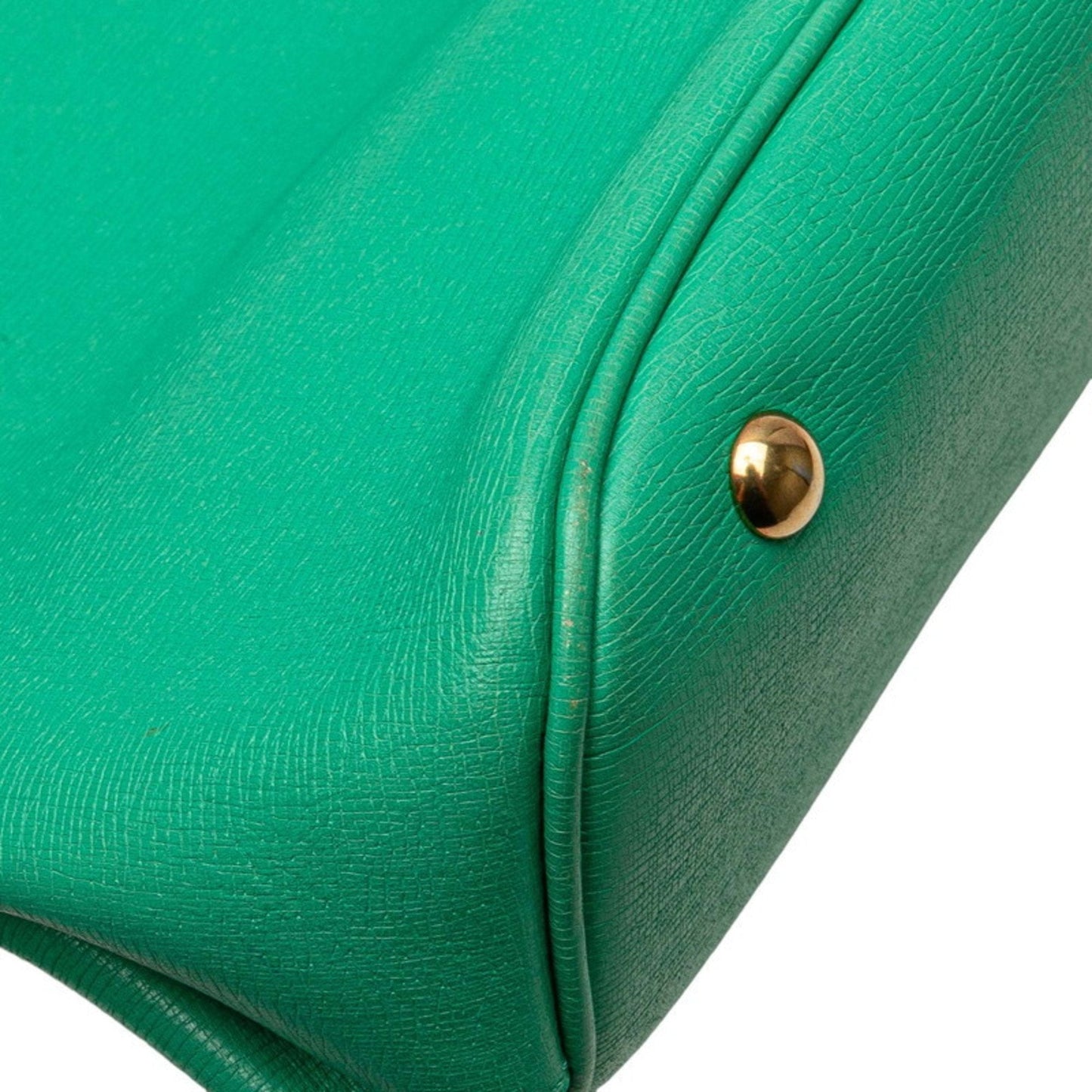 Gucci Green Leather Handbag Shoulder Bag ( )