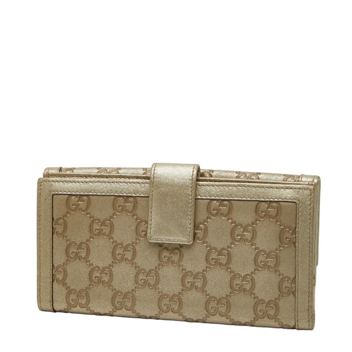 Gucci Gold Leather Coin Purse/Coin Case ( )