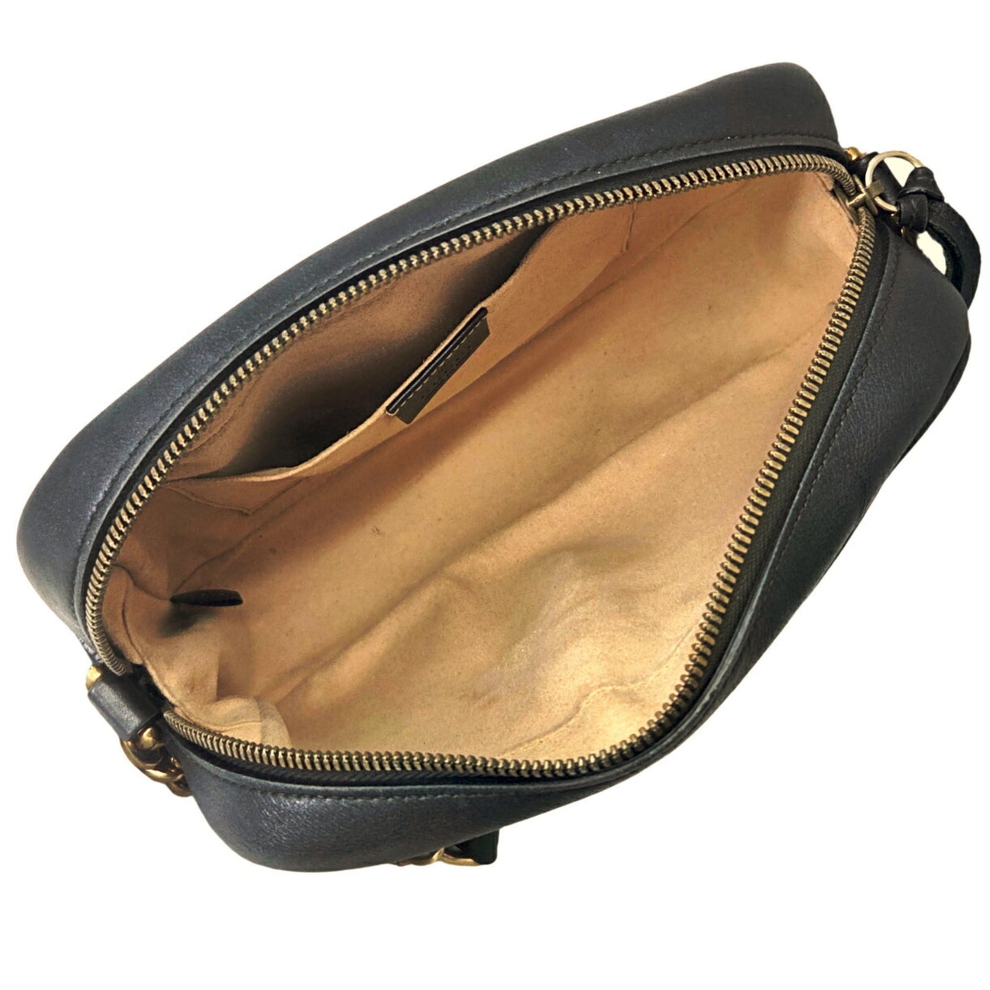 Gucci Black Leather Shoulder Bag ( )