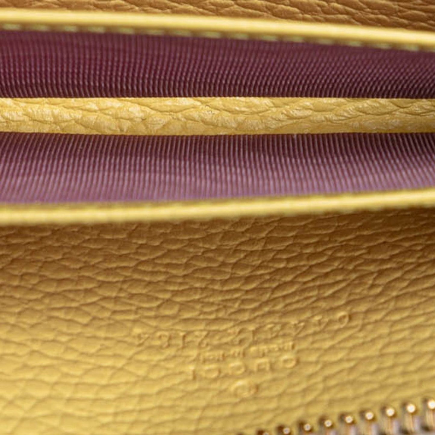 Gucci Gold Beige Leather Coin Purse/Coin Case ( )