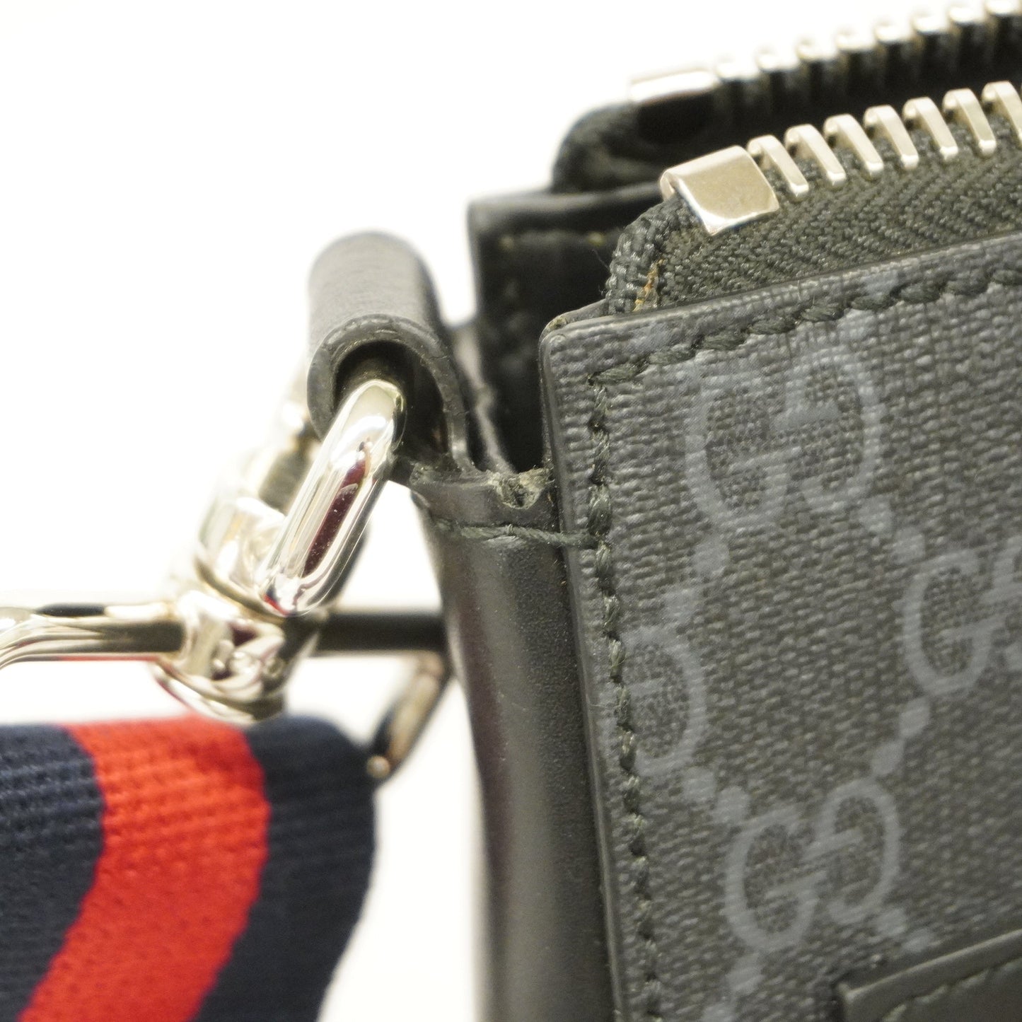 GUCCI Auth  Sherry Line Shoulder Bag 523599 Men's GG Supreme,Leather
