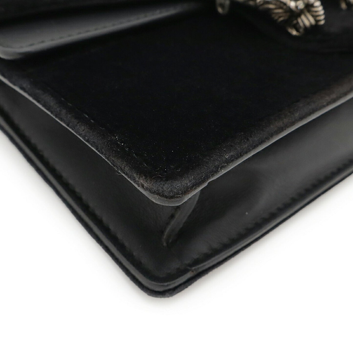 Gucci Black Suede Leather Clutch Bag Shoulder Bag ( )