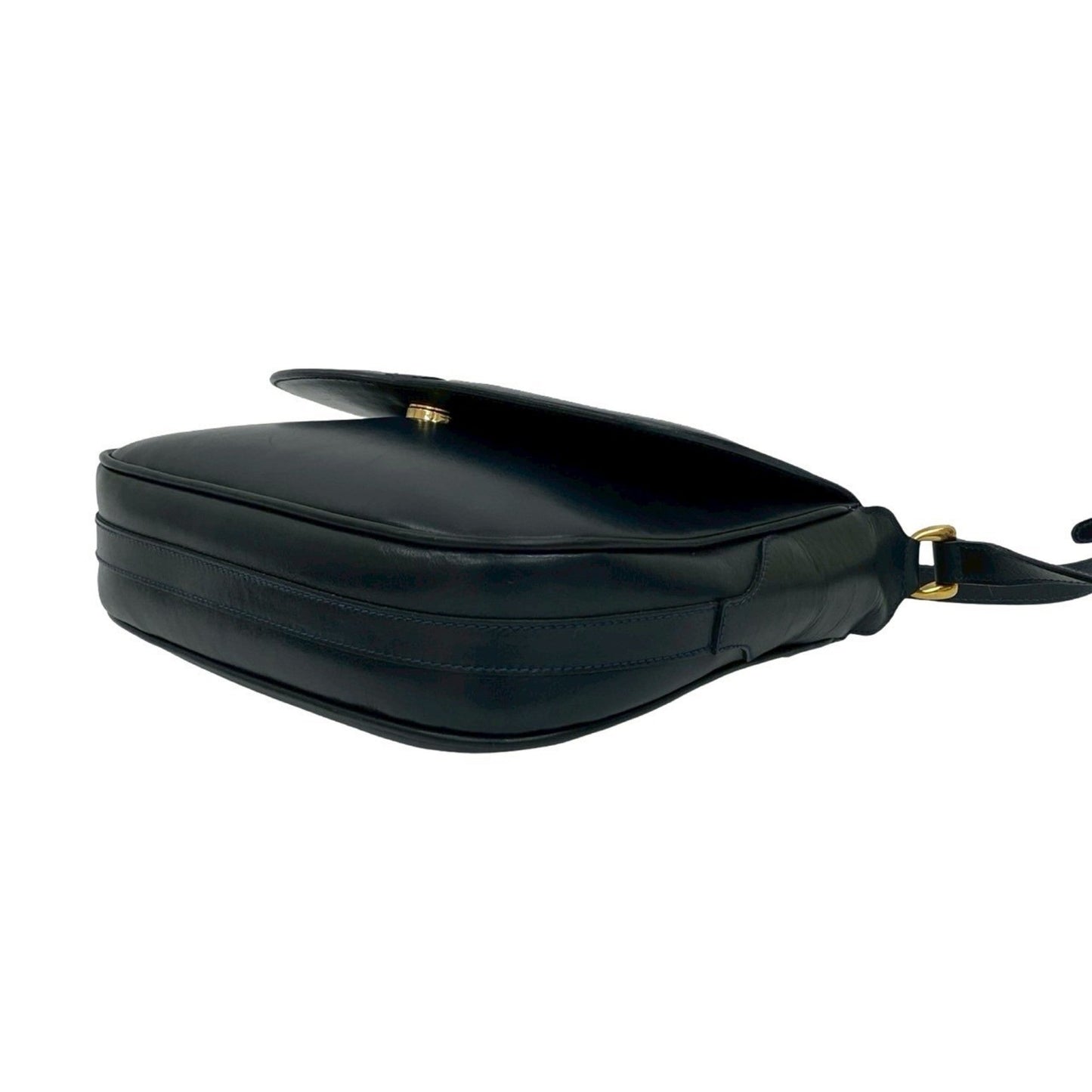 Gucci Navy Leather Pochette Shoulder Bag ( )