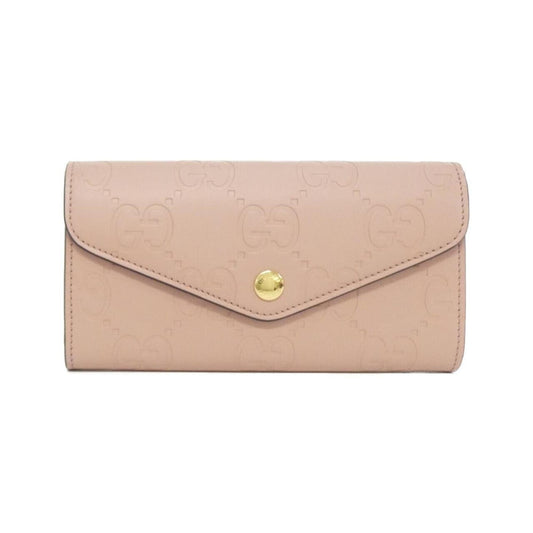 Gucci Rose Pink Gg Leather Long Wallet (Bi-Fold) ( )