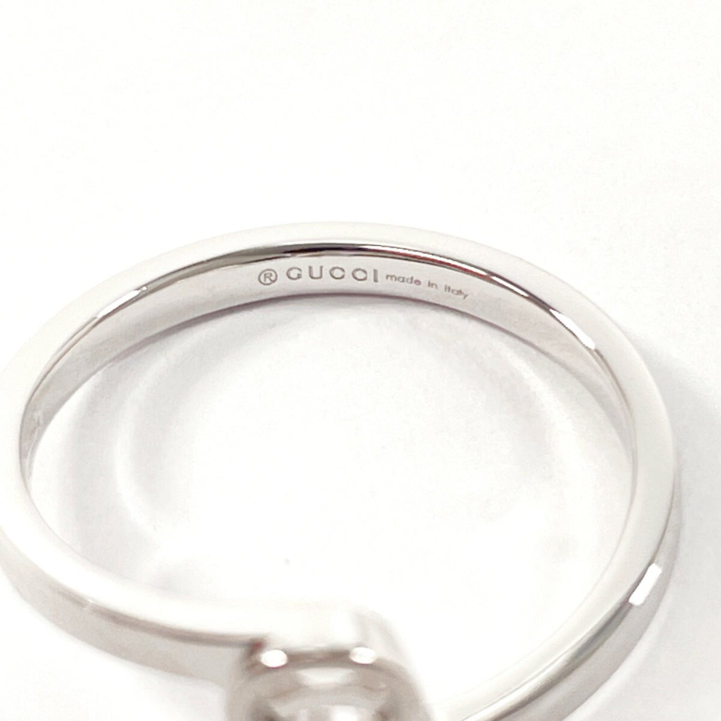 Gucci Silver White Gold (18K) Band Ring ( )