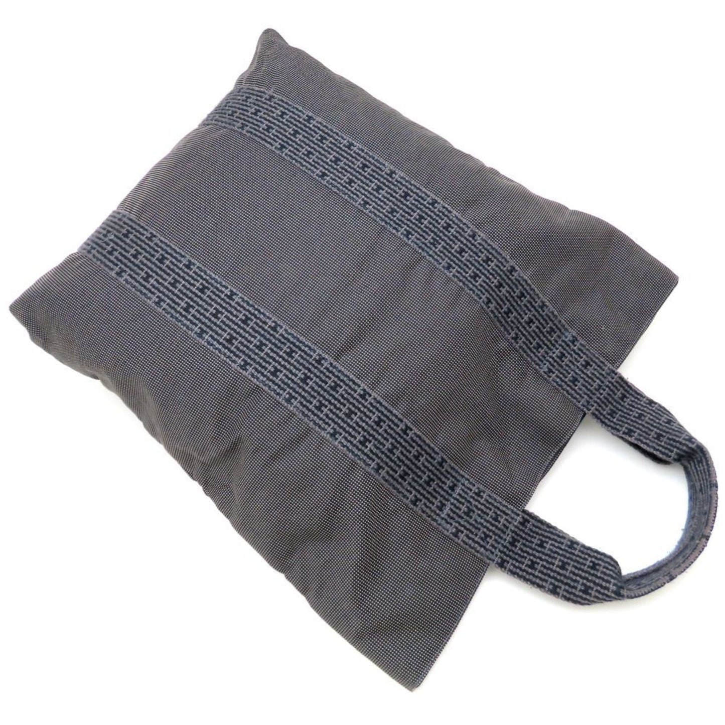 Hermes Gray Nylon Canvas Tote Bag ( )