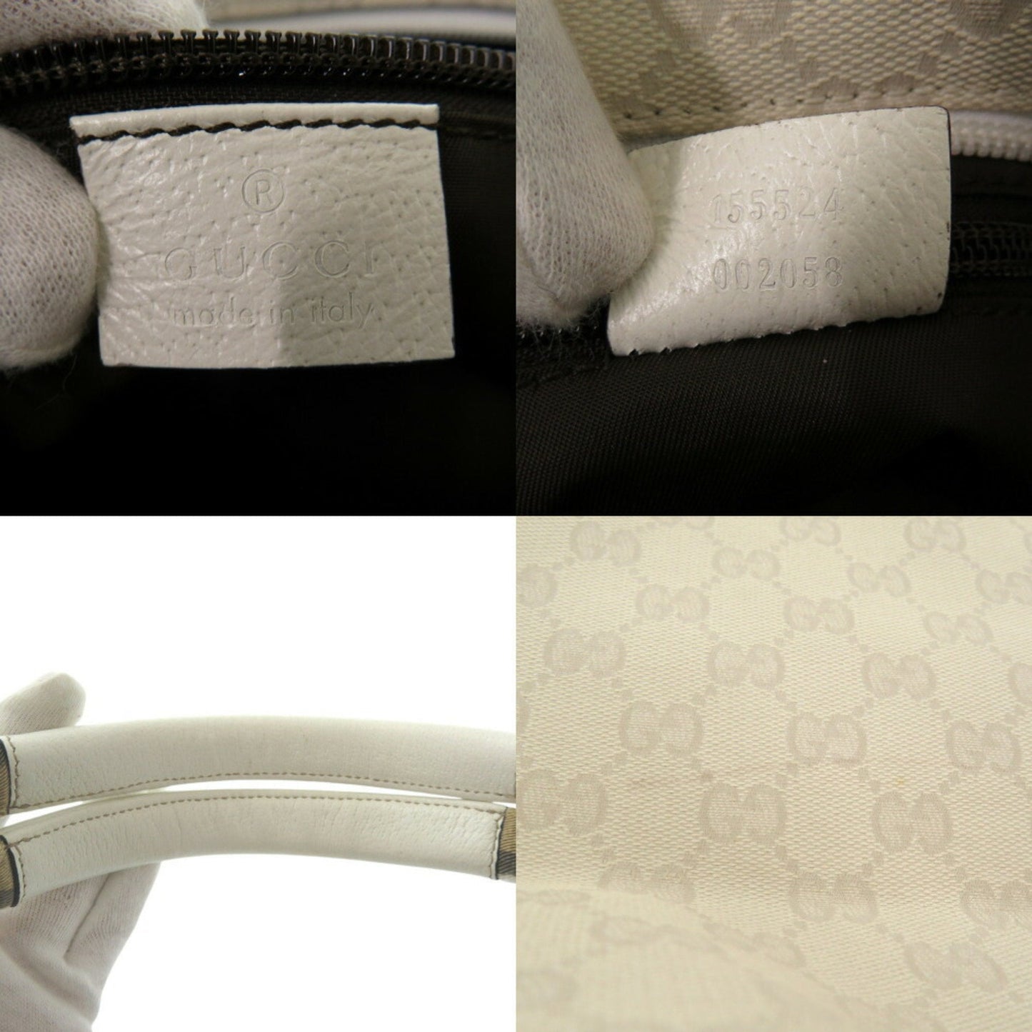 Gucci Ivory Gg Canvas Tote Bag ( )