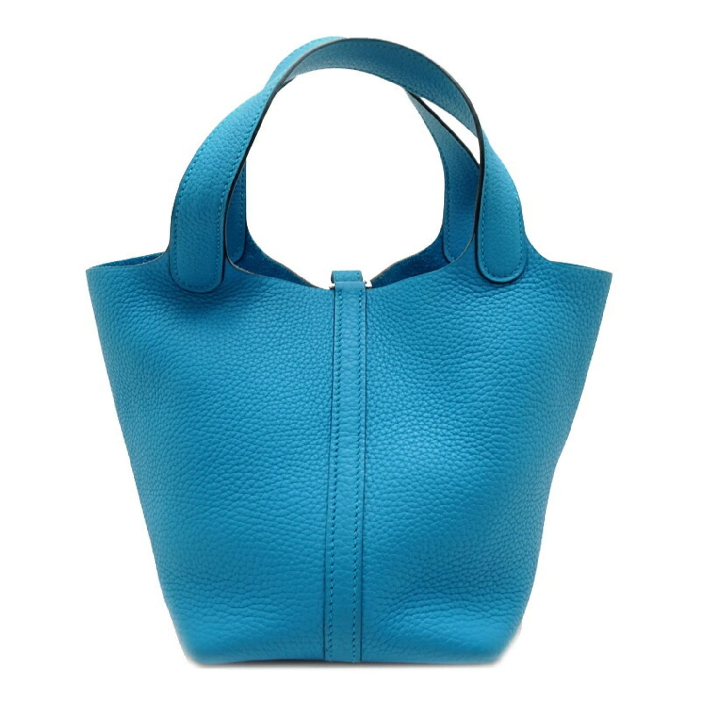 Hermes Picotin Blue Taurillon Clemence Leather Handbag ( )