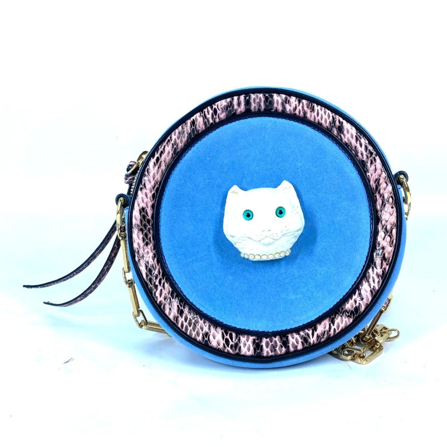 Gucci Blue Leather Shoulder Bag ( )