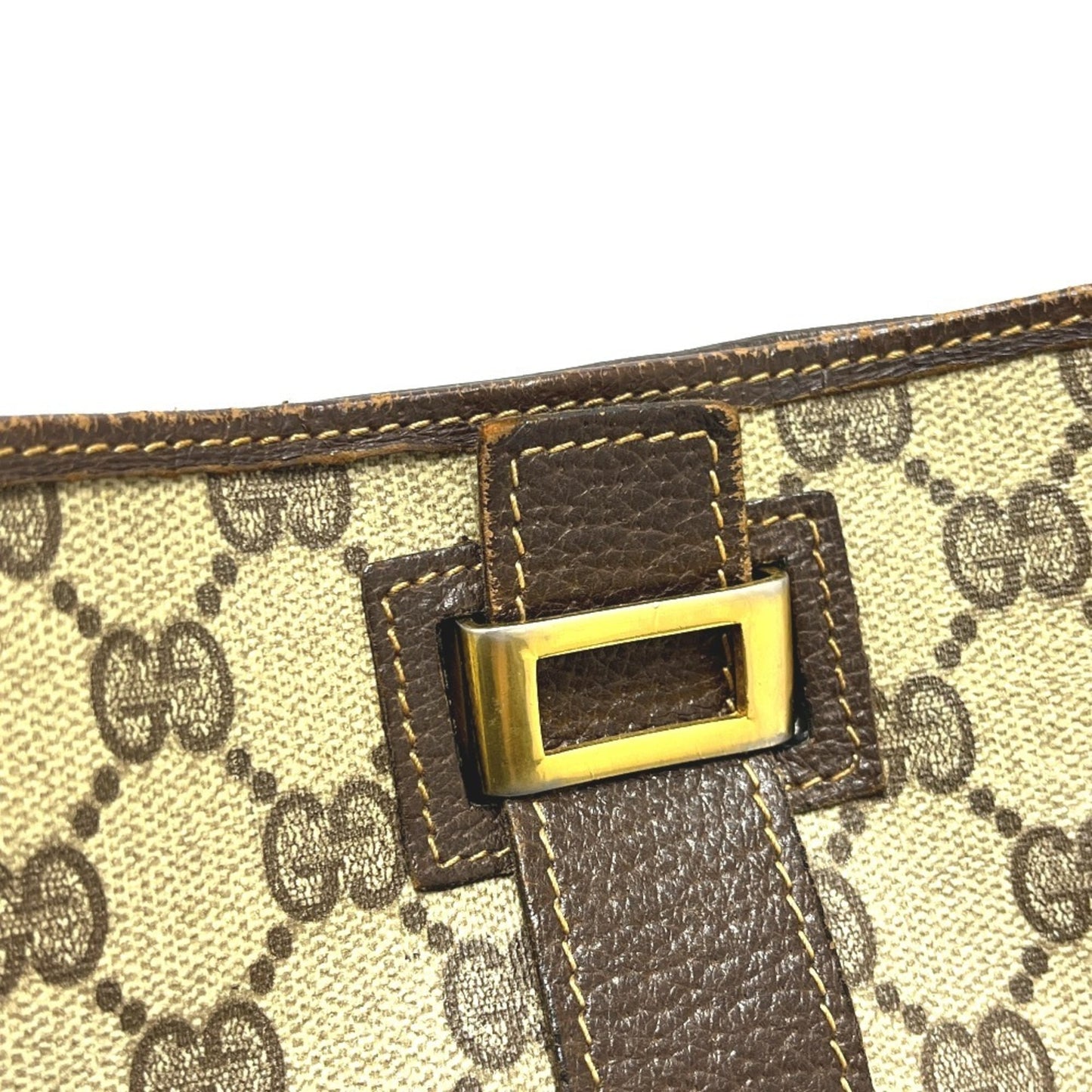 Gucci Brown Pvc Leather Shoulder Bag ( )
