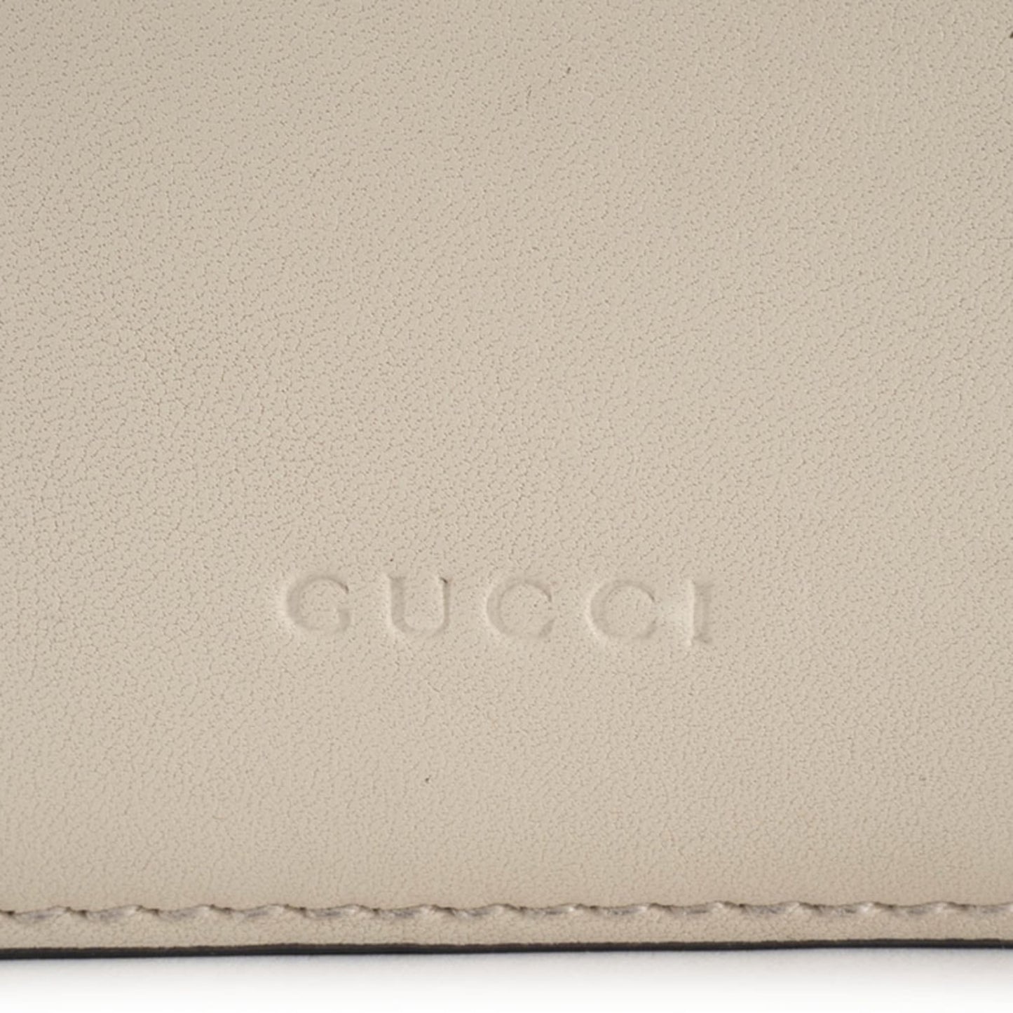 Gucci Ivory Navy Red Color Bamboo Leather Shoulder Bag ( )