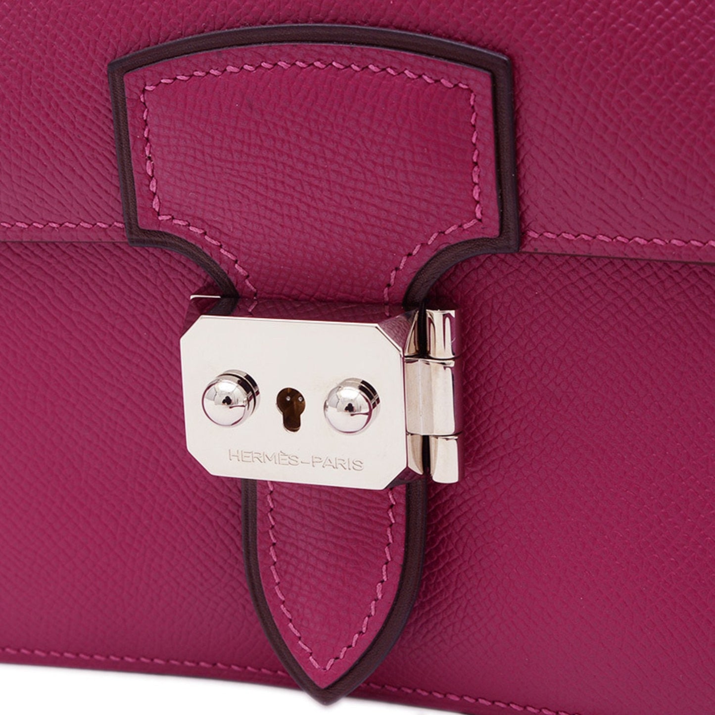 Hermes Purple Tosca Epsom Leather Shoulder Bag ( )