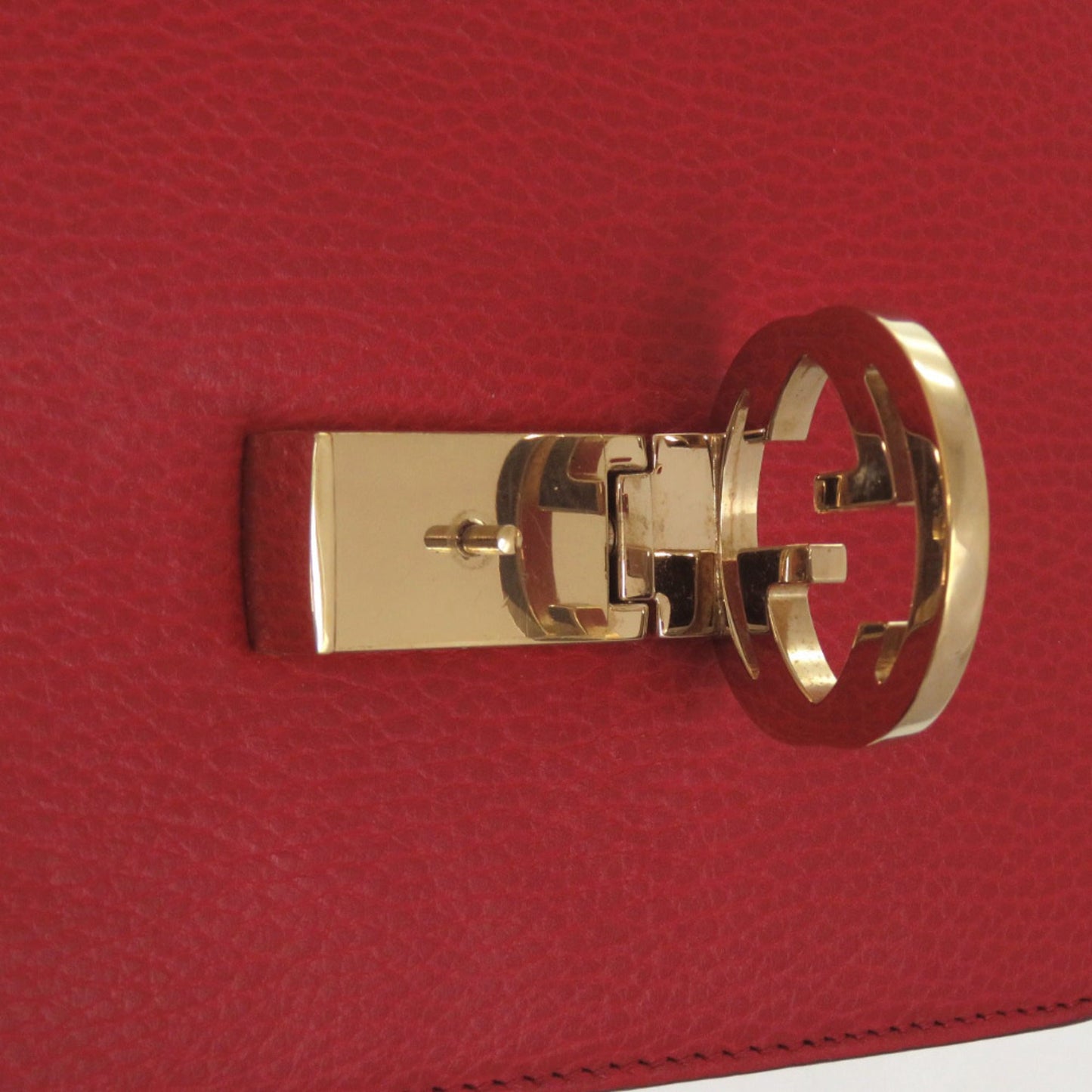 Gucci Red Color Leather Shoulder Bag ( )