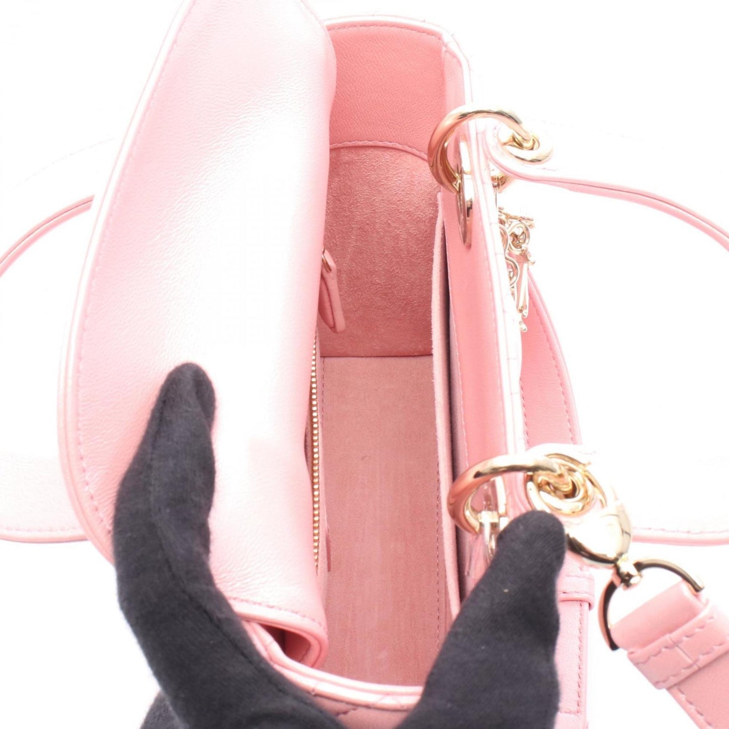 Christian Dior Pink Leather Handbag ()