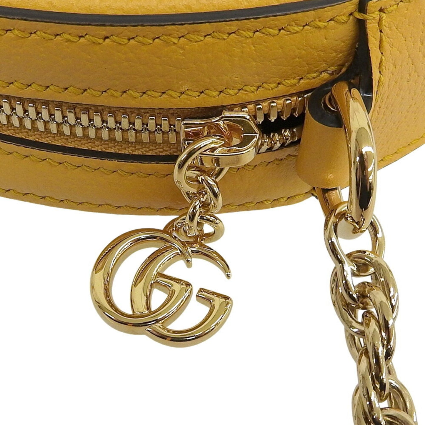 Gucci Gg Blooms Brown Multi-Color Yellow Pvc Leather Shoulder Bag ( )