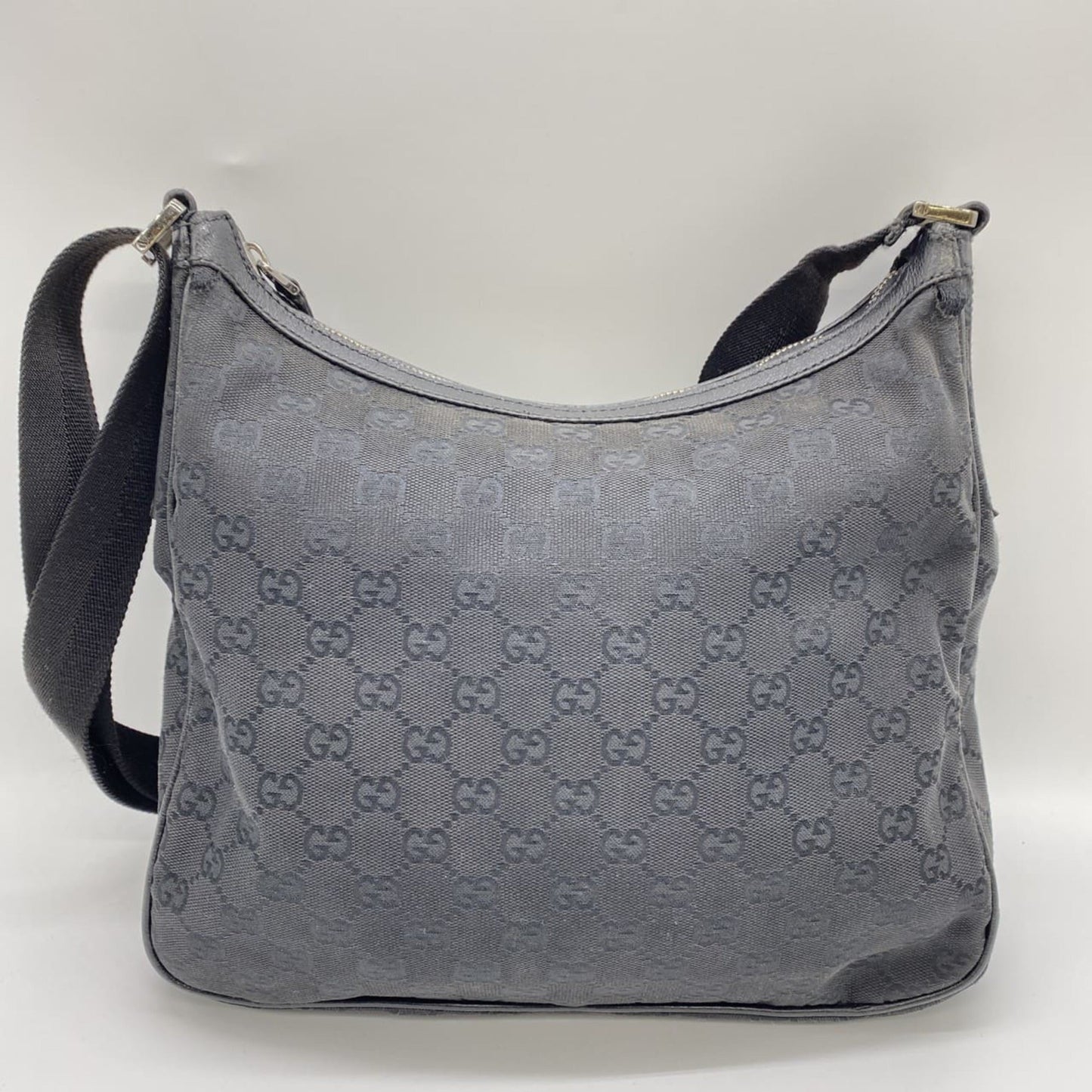 Gucci Gg Canvas Black Gg Canvas Shoulder Bag ( )