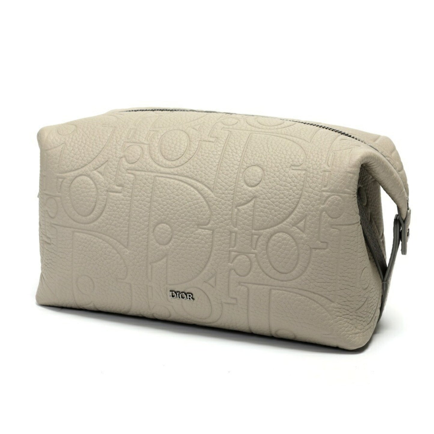 Christian Dior Gray Leather Pouch ()