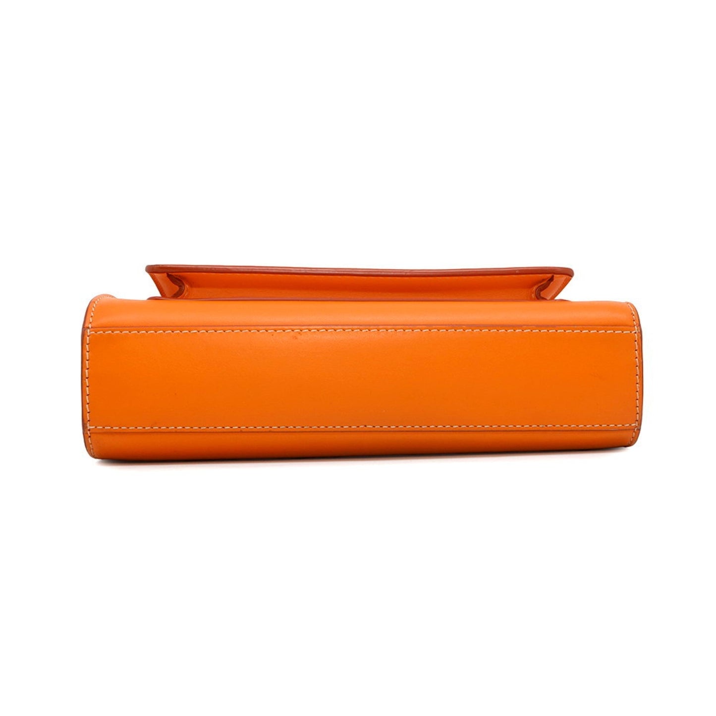 Burberry Orange Leather Handbag Shoulder Bag ( )