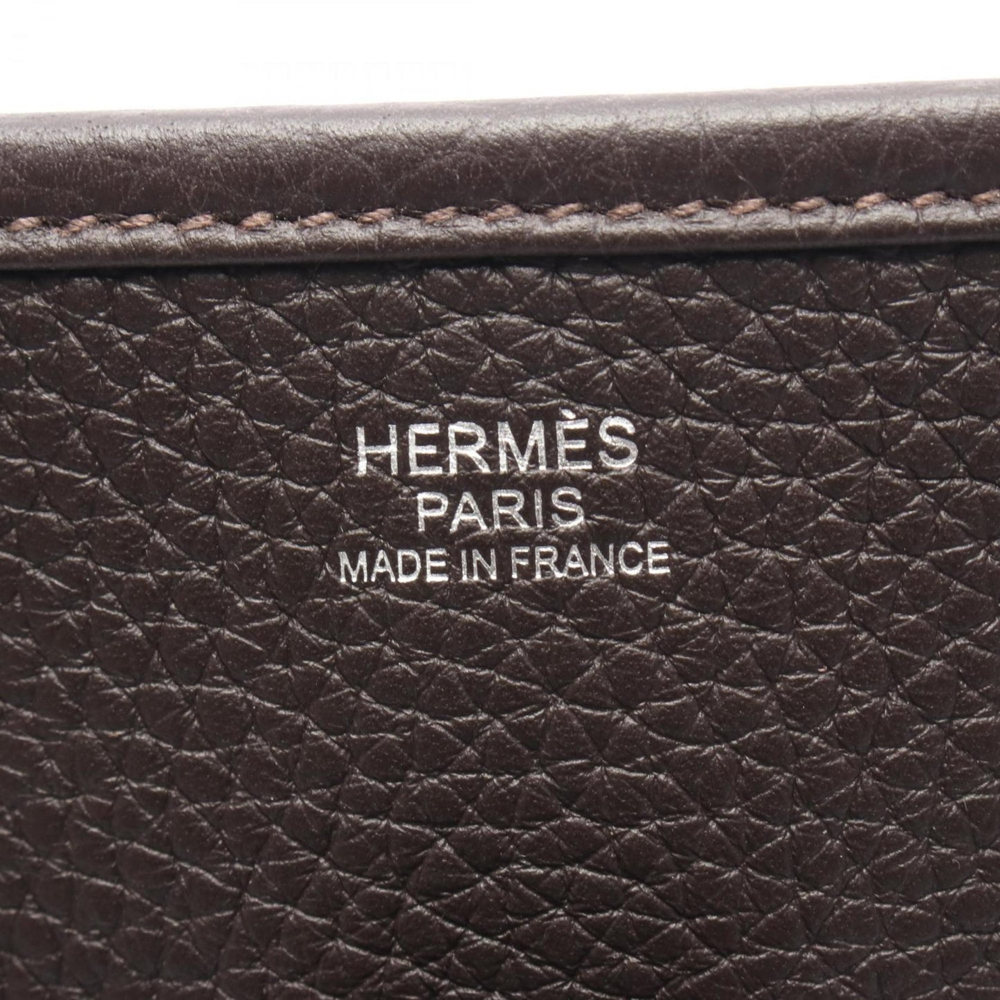 Hermes Brown Taurillon Clemence Leather Shoulder Bag ( )
