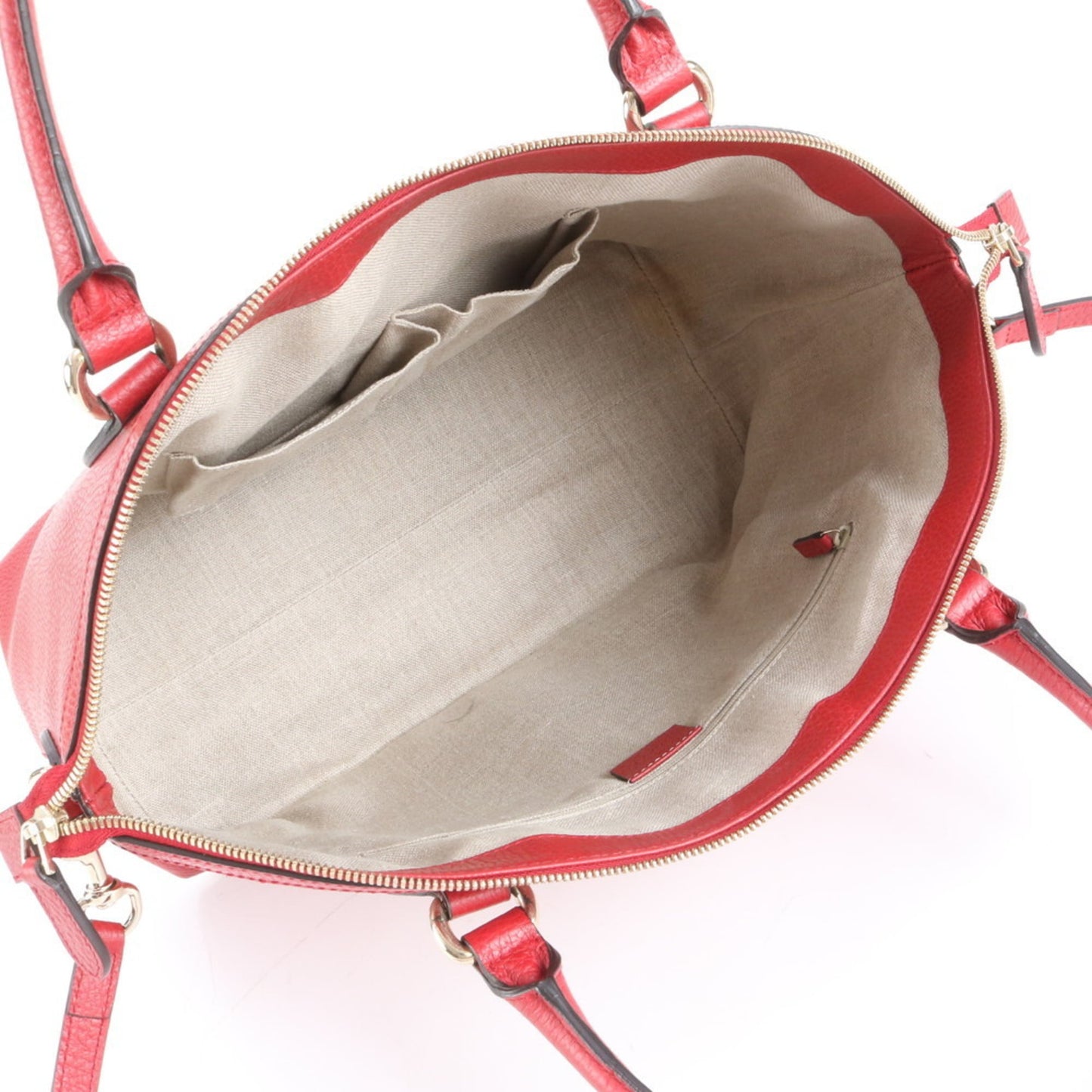 Gucci Red Color Leather Shoulder Bag ( )