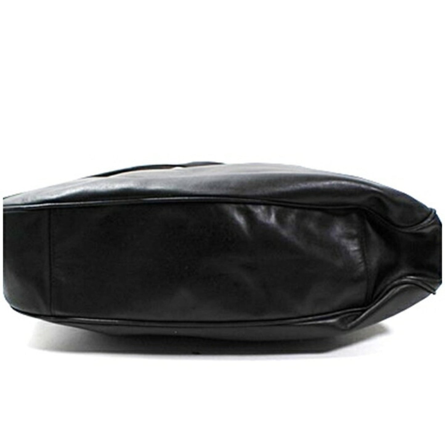 Gucci Bamboo Black Gray Leather Shoulder Bag ( )