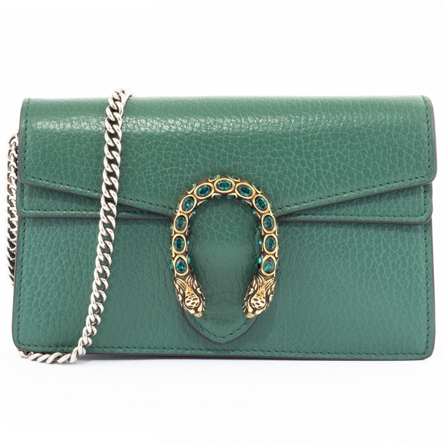 Gucci Green Leather Shoulder Bag ( )