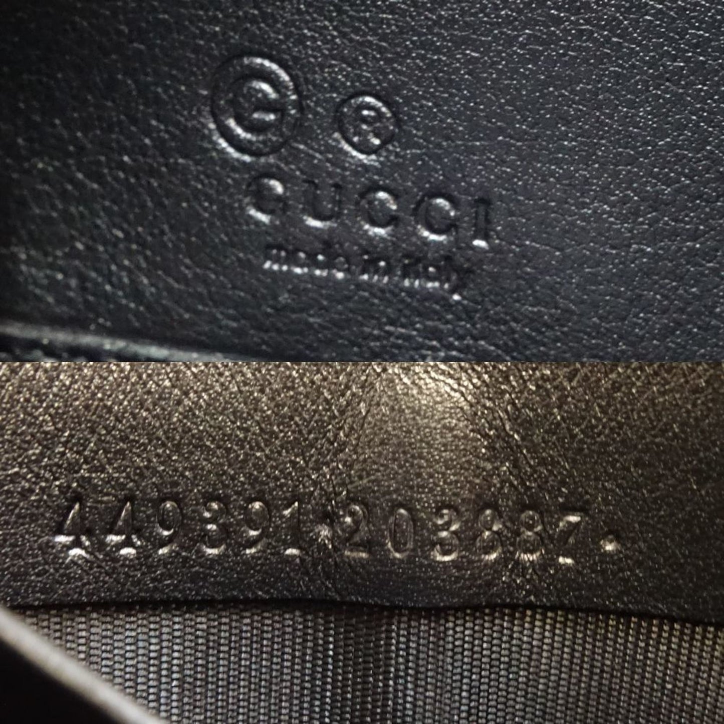 Gucci Black Leather Long Wallet (Bi-Fold) ( )